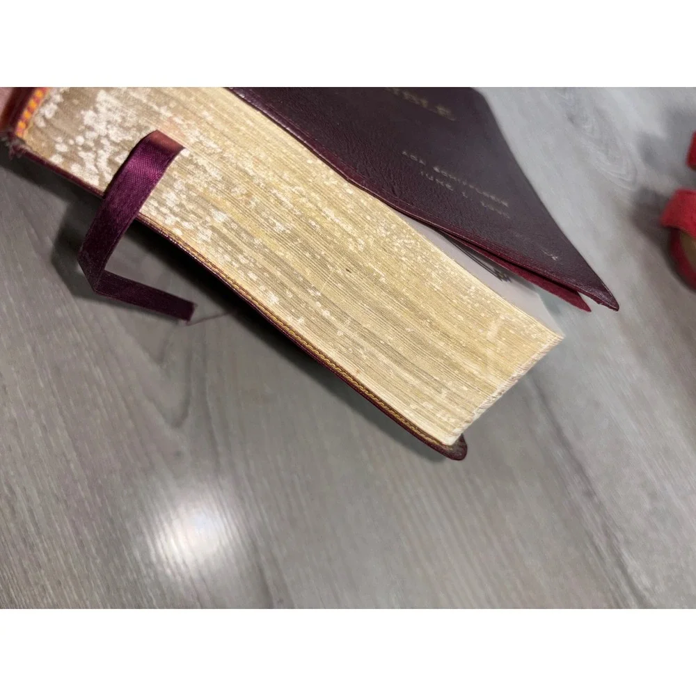 Zondervan KJV Holy Bible Giant Print Classic Reference Red Letter Bonded Leather